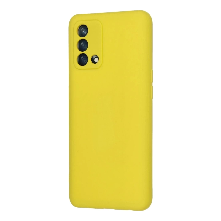 BFS  Oppo A74 4G Kılıf Nano içi Kadife Silikon - Sarı