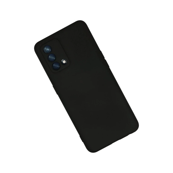 BFS  Oppo A74 4G Kılıf Nano içi Kadife Silikon - Siyah