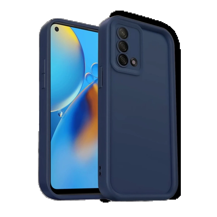BFS  Oppo A74 4G Kılıf Viera Silikon - Lacivert