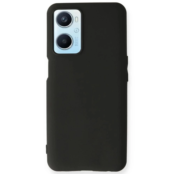 BFS  Oppo A96 Kılıf First Silikon - Siyah