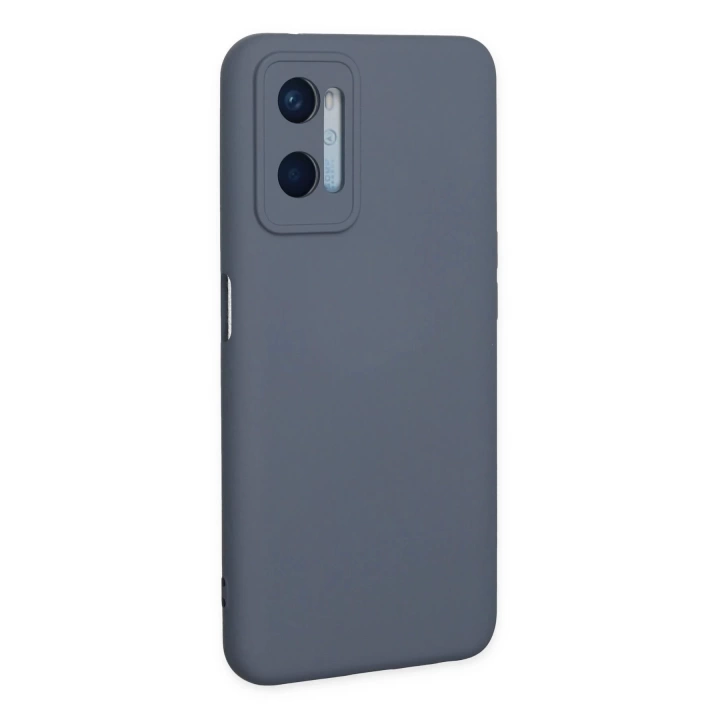 BFS  Oppo A96 Kılıf Nano içi Kadife Silikon - Gri