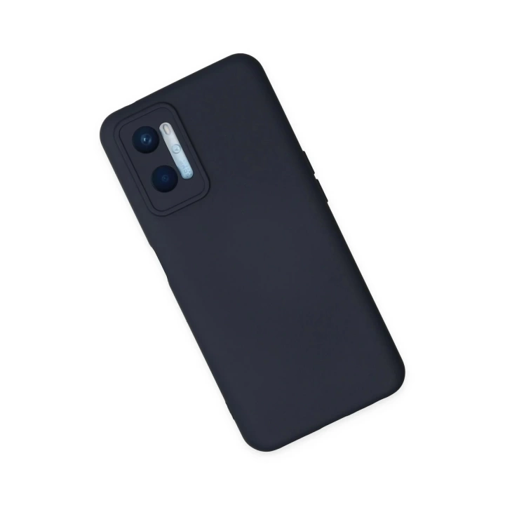 BFS  Oppo A96 Kılıf Nano içi Kadife Silikon - Lacivert