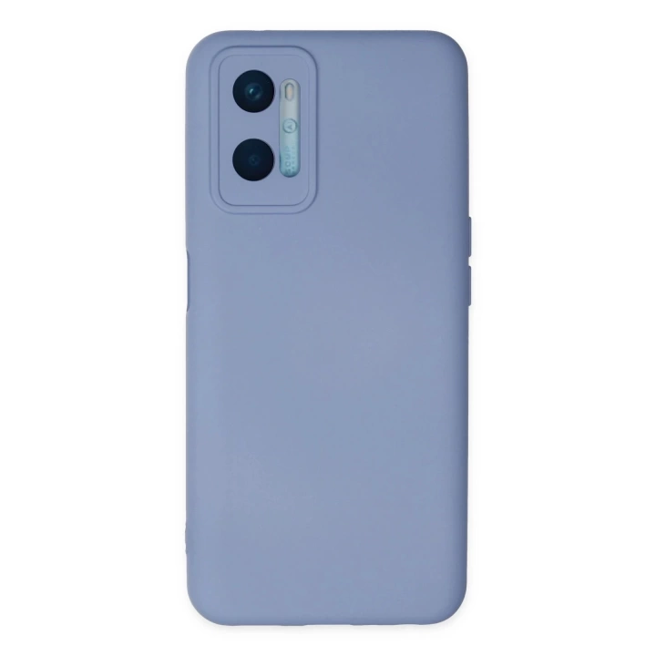 BFS  Oppo A96 Kılıf Nano içi Kadife Silikon - Lila