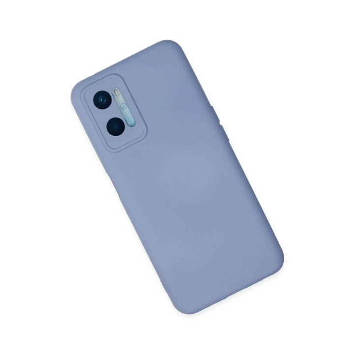 BFS  Oppo A96 Kılıf Nano içi Kadife Silikon - Lila
