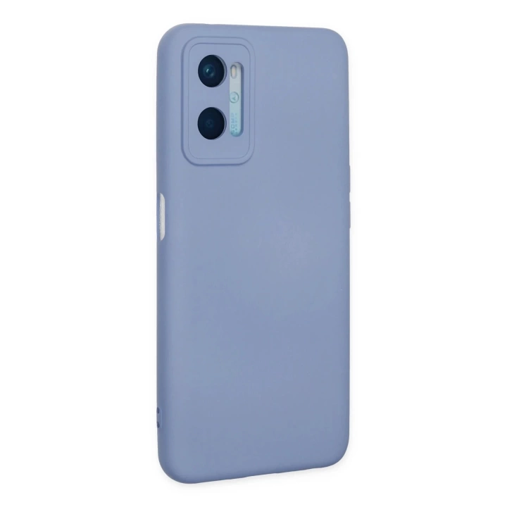 BFS  Oppo A96 Kılıf Nano içi Kadife Silikon - Lila
