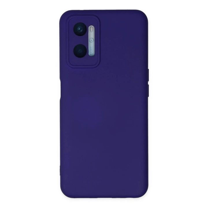 BFS  Oppo A96 Kılıf Nano içi Kadife Silikon - Mor