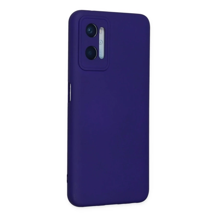 BFS  Oppo A96 Kılıf Nano içi Kadife Silikon - Mor