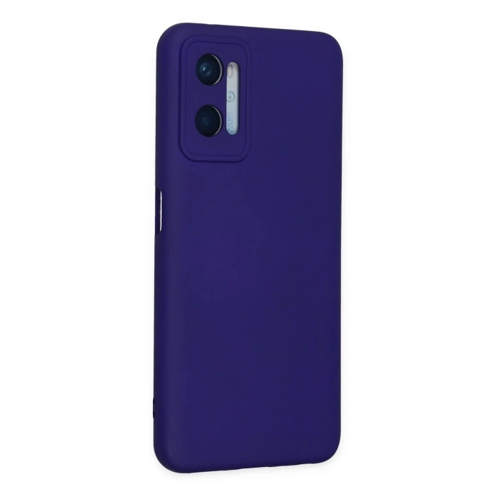 BFS Oppo A96 Kılıf Nano içi Kadife Silikon - Mor