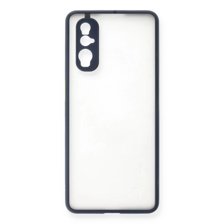 BFS  Oppo Find X2 Kılıf Montreal Silikon Kapak - Lacivert