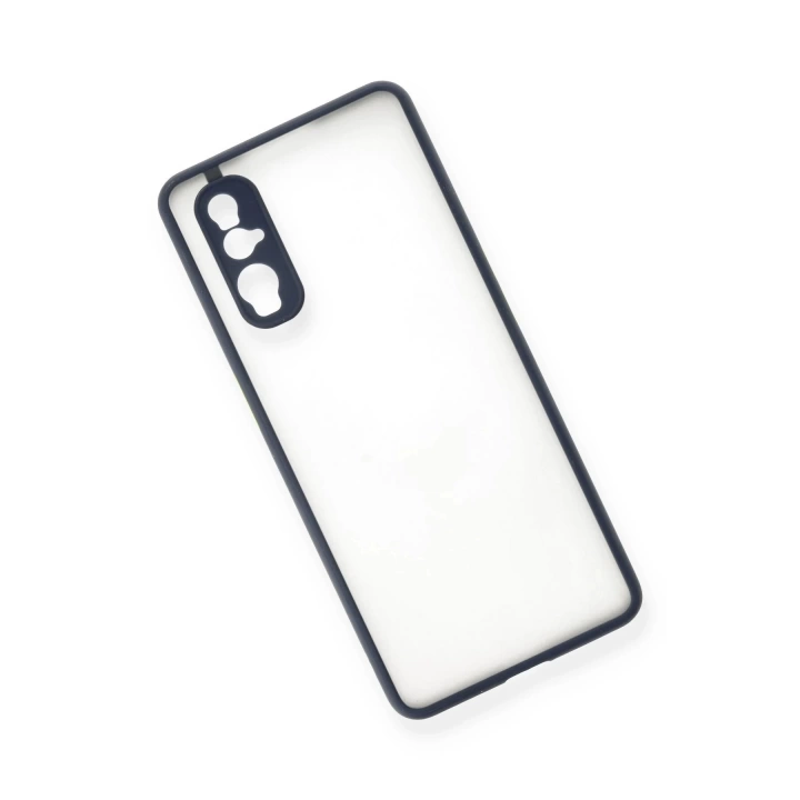 BFS  Oppo Find X2 Kılıf Montreal Silikon Kapak - Lacivert