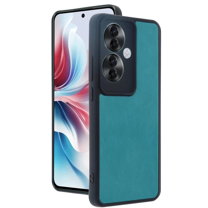 BFS  Oppo Reno 11F Kılıf Aras Deri Kapak - Açık Yeşil