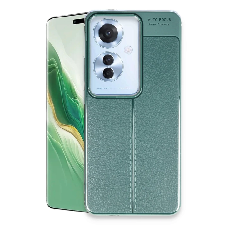 BFS  Oppo Reno 11F Kılıf Auto Focus Kapak - Koyu Yeşil