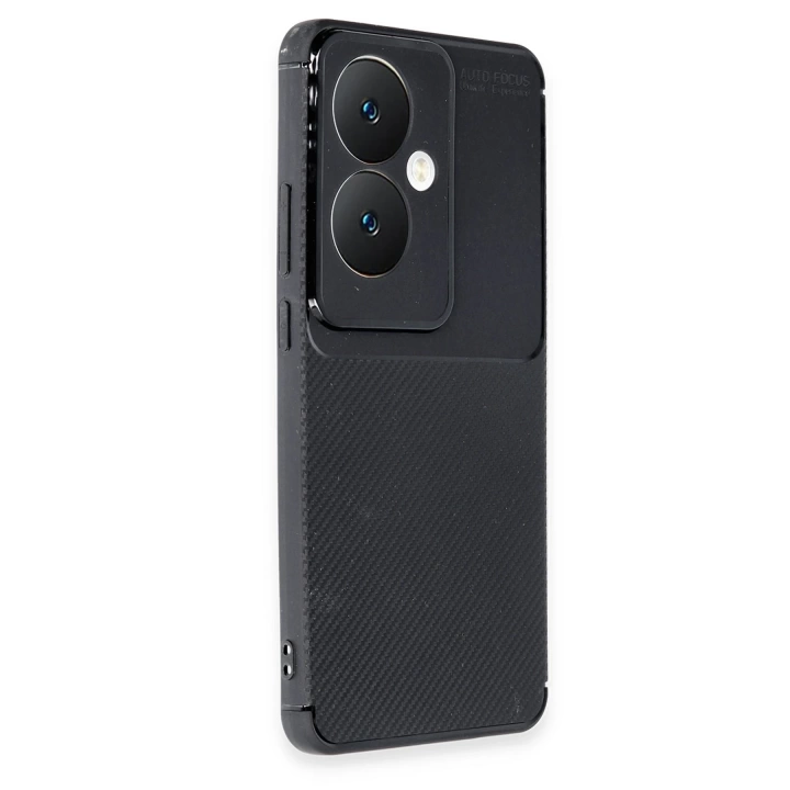 BFS  Oppo Reno 11F Kılıf Auto Focus Karbon Kapak - Siyah