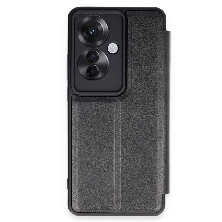 BFS  Oppo Reno 11F Kılıf Flip Cover - Siyah