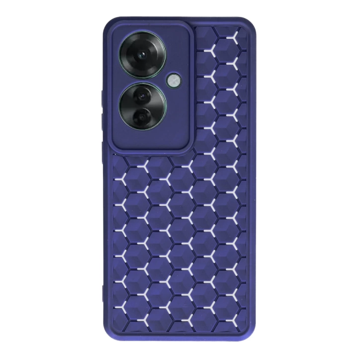BFS  Oppo Reno 11F Kılıf Petek Silikon Kapak - Lacivert