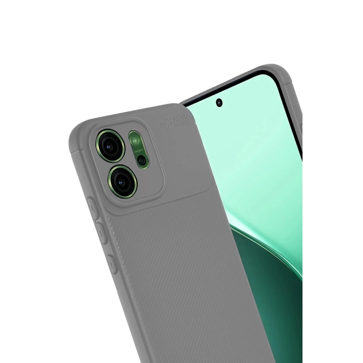 BFS Oppo Reno 14F Auto Focus Karbon Kapak - Gri