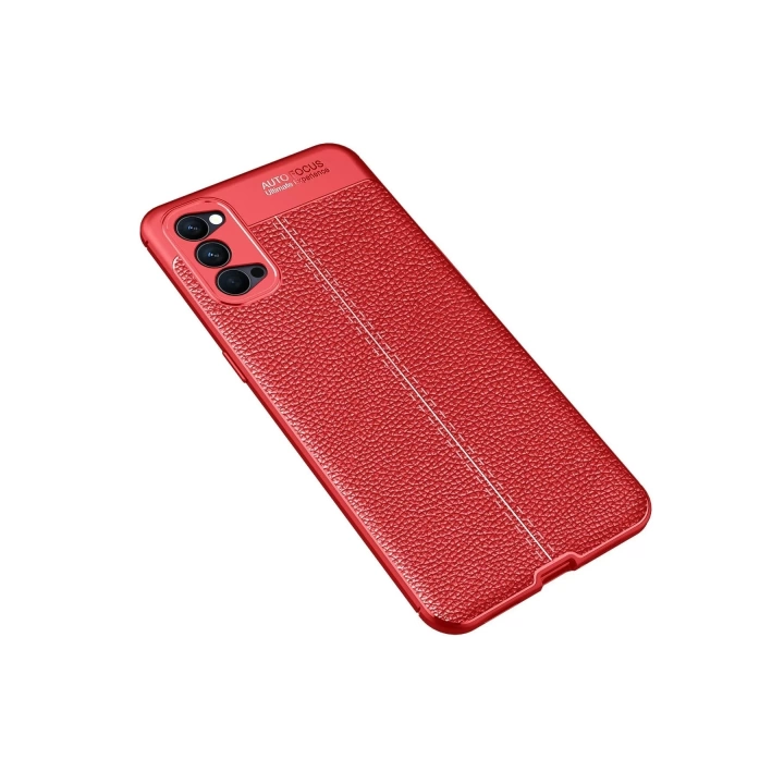BFS  Oppo Reno 4 Kılıf Auto Focus Kapak - Kırmızı