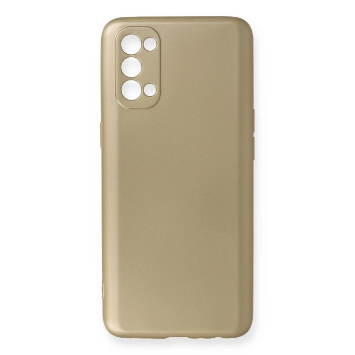 BFS  Oppo Reno 4 Kılıf First Silikon - Gold