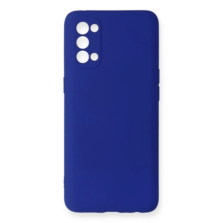 BFS  Oppo Reno 4 Kılıf First Silikon - Lacivert