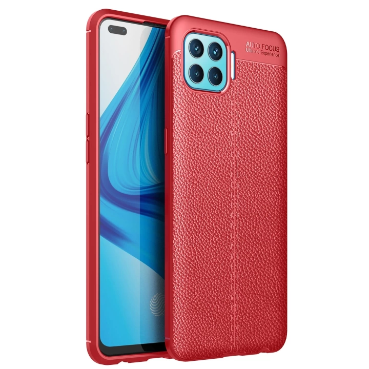 BFS  Oppo Reno 4 Lite Kılıf Auto Focus Kapak - Kırmızı