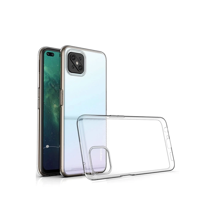 BFS  Oppo Reno 4 Lite Kılıf Deluxe 2mm Şeffaf Silikon