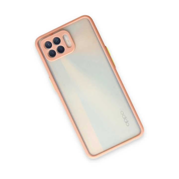 BFS  Oppo Reno 4 Lite Kılıf Montreal Silikon Kapak - Pembe