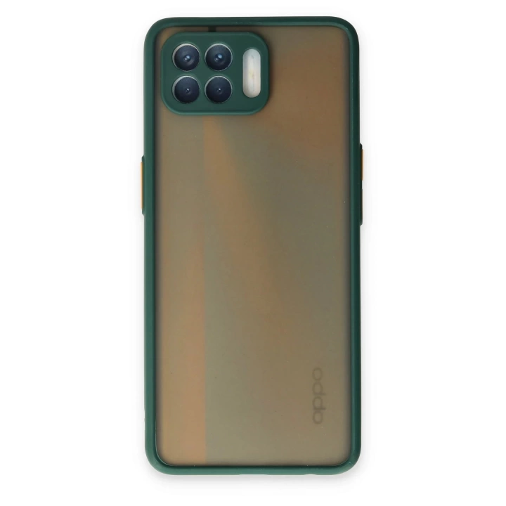 BFS  Oppo Reno 4 Lite Kılıf Montreal Silikon Kapak - Yeşil