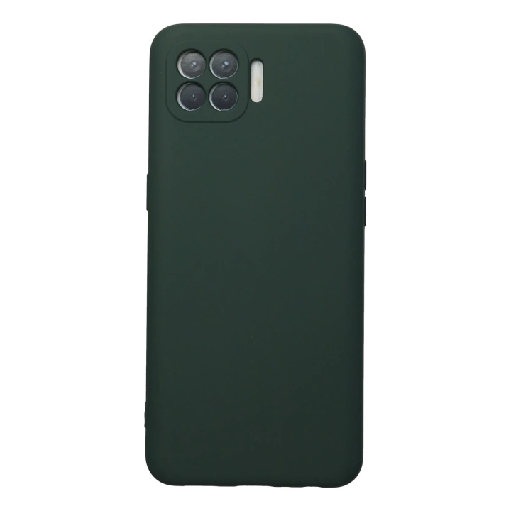 BFS  Oppo Reno 4 Lite Kılıf Nano içi Kadife Silikon - Koyu Yeşil