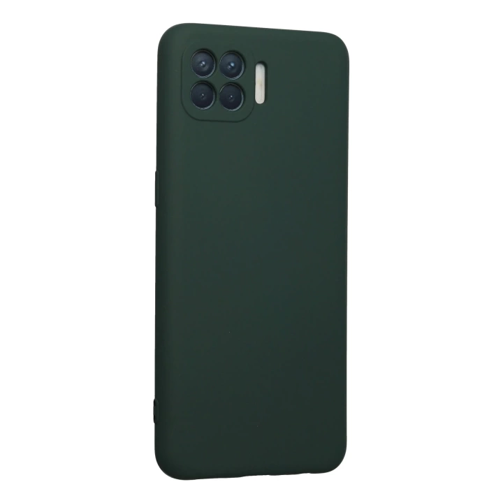 BFS  Oppo Reno 4 Lite Kılıf Nano içi Kadife Silikon - Koyu Yeşil