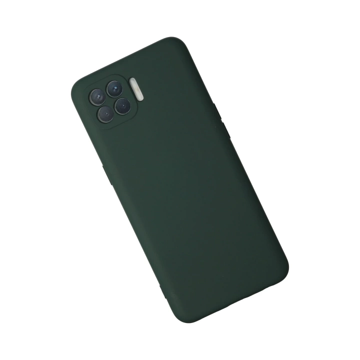 BFS  Oppo Reno 4 Lite Kılıf Nano içi Kadife Silikon - Koyu Yeşil