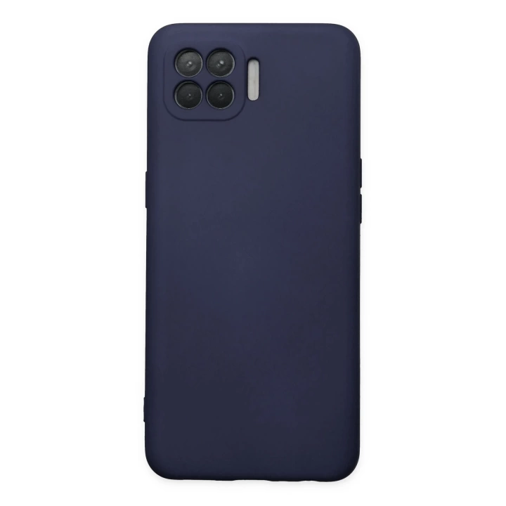 BFS  Oppo Reno 4 Lite Kılıf Nano içi Kadife Silikon - Lacivert