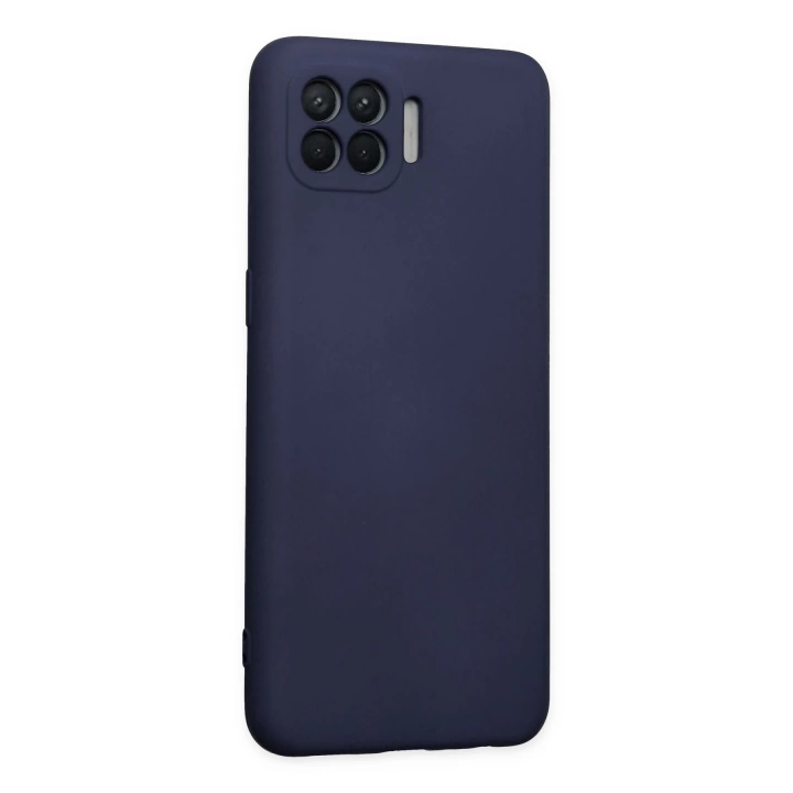 BFS  Oppo Reno 4 Lite Kılıf Nano içi Kadife Silikon - Lacivert