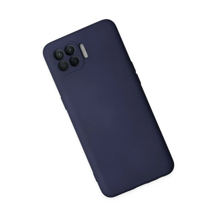 BFS  Oppo Reno 4 Lite Kılıf Nano içi Kadife Silikon - Lacivert