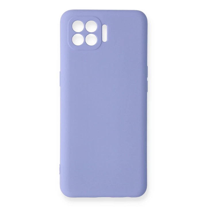 BFS  Oppo Reno 4 Lite Kılıf Nano içi Kadife Silikon - Lila