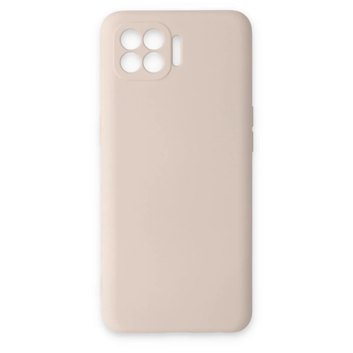 BFS  Oppo Reno 4 Lite Kılıf Nano içi Kadife Silikon - Pudra