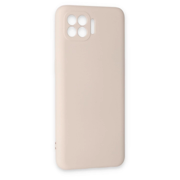 BFS  Oppo Reno 4 Lite Kılıf Nano içi Kadife Silikon - Pudra