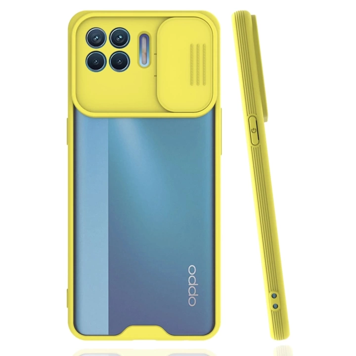 BFS  Oppo Reno 4 Lite Kılıf Platin Kamera Koruma Silikon - Sarı