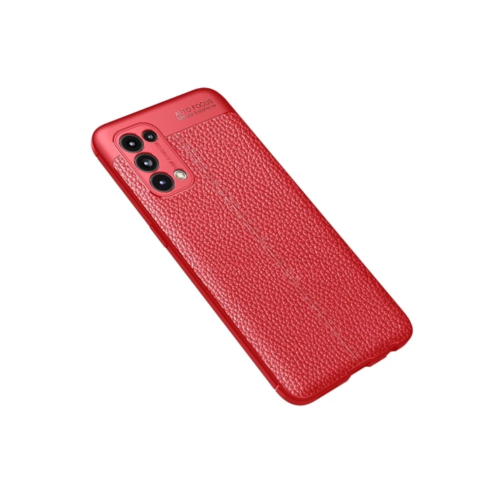 BFS  Oppo Reno 5 Kılıf Auto Focus Kapak - Kırmızı