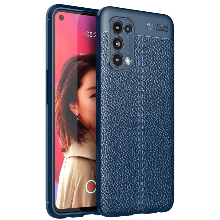 BFS Oppo Reno 5 Kılıf Auto Focus Kapak - Lacivert