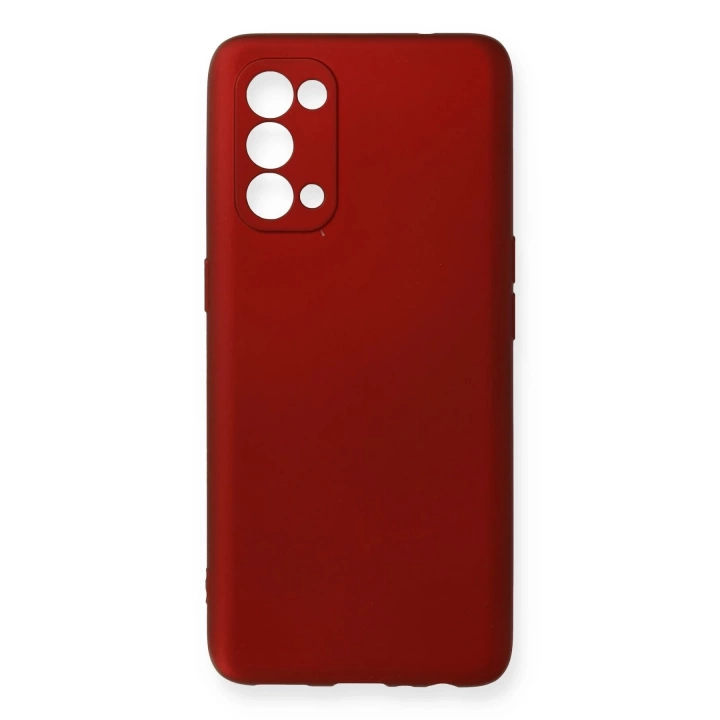 BFS  Oppo Reno 5 Kılıf First Silikon - Bordo