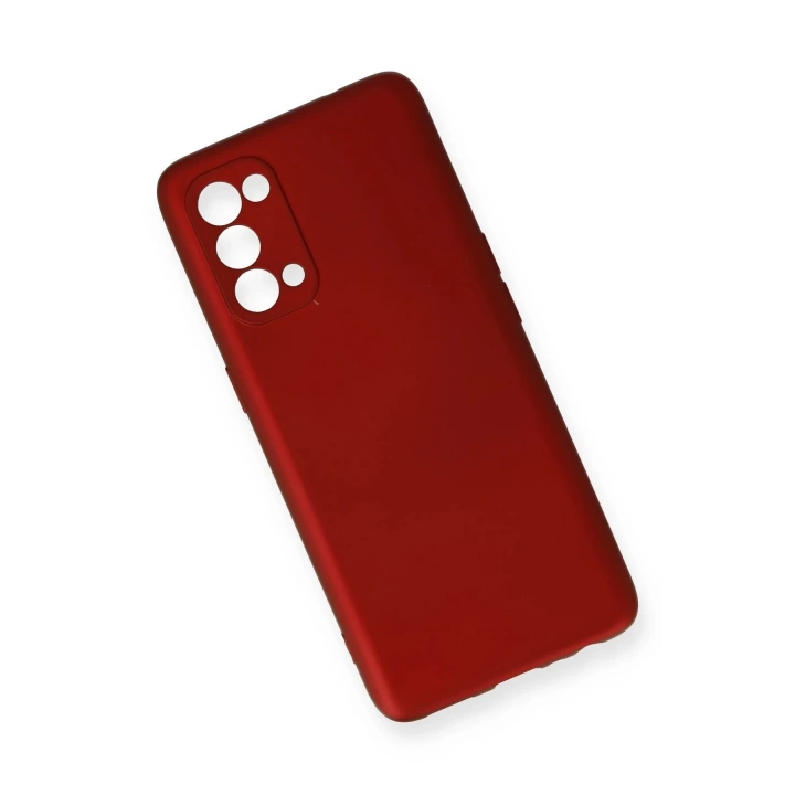 BFS  Oppo Reno 5 Kılıf First Silikon - Bordo