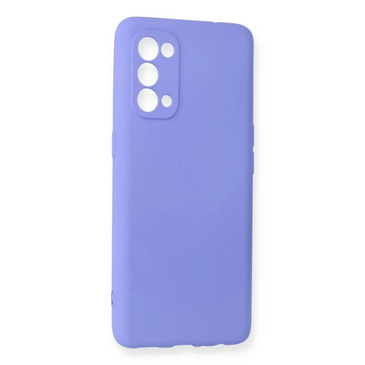 BFS  Oppo Reno 5 Kılıf First Silikon - Lila