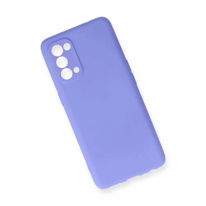 BFS  Oppo Reno 5 Kılıf First Silikon - Lila