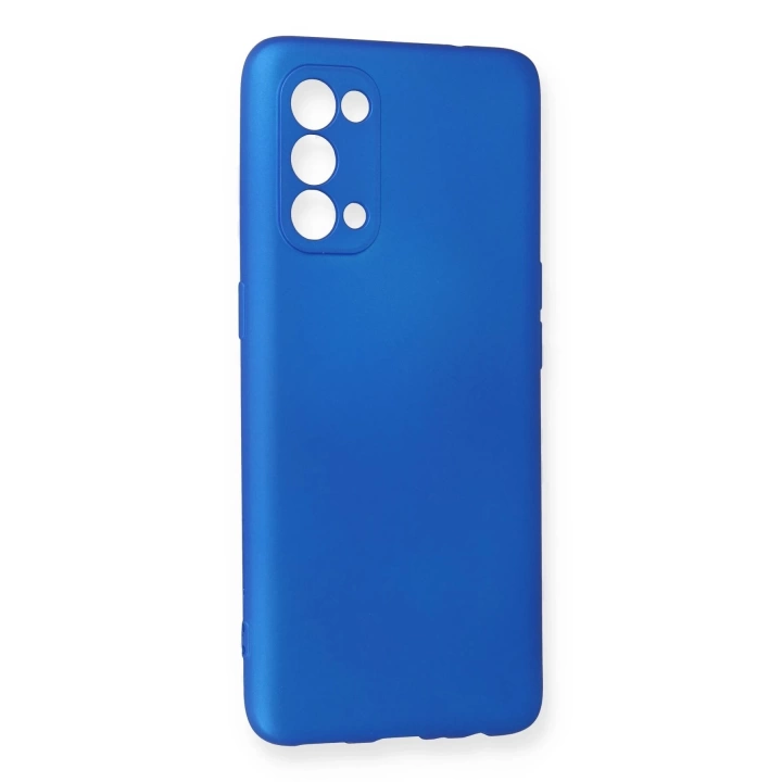 BFS  Oppo Reno 5 Kılıf First Silikon - Mavi