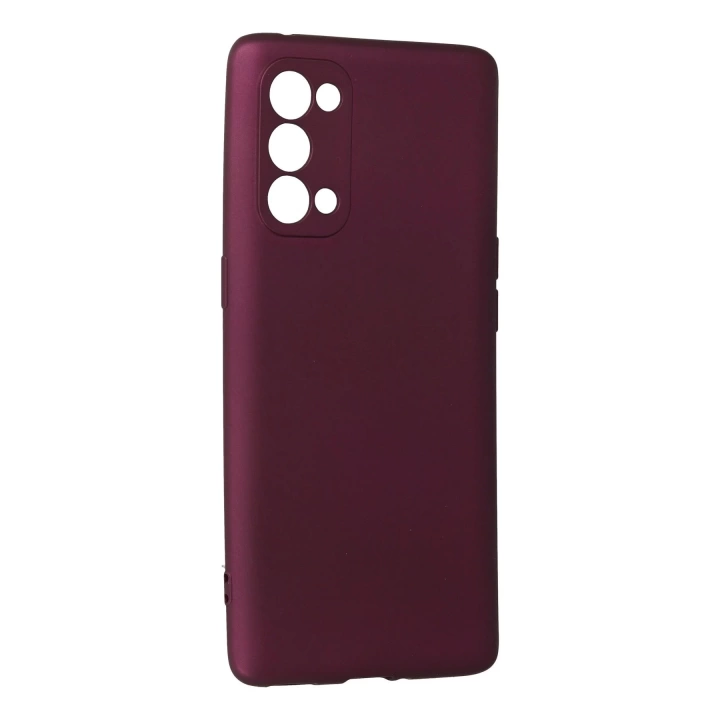 BFS  Oppo Reno 5 Kılıf First Silikon - Mürdüm