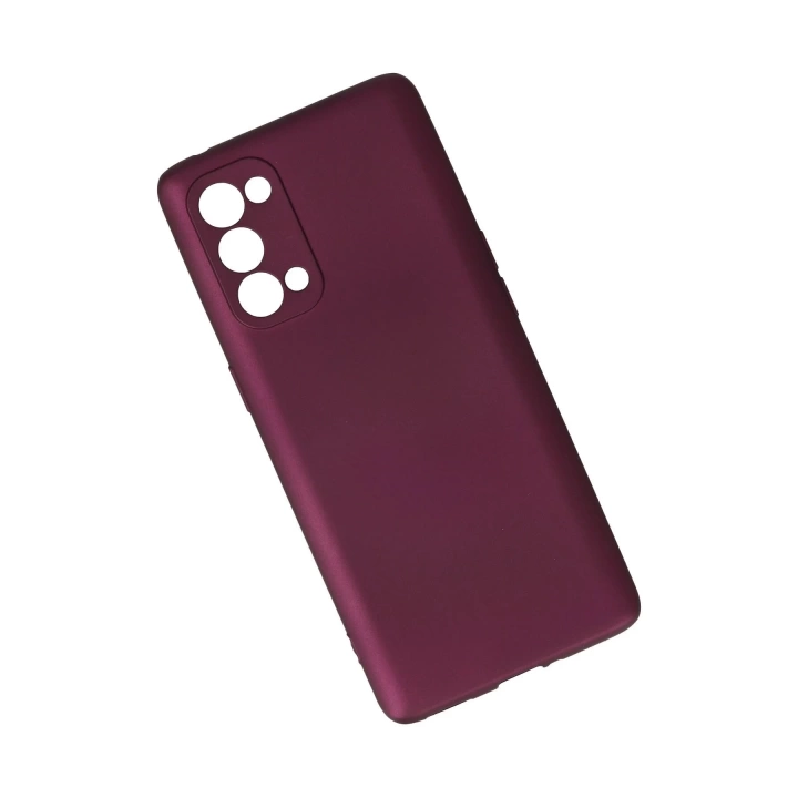 BFS  Oppo Reno 5 Kılıf First Silikon - Mürdüm