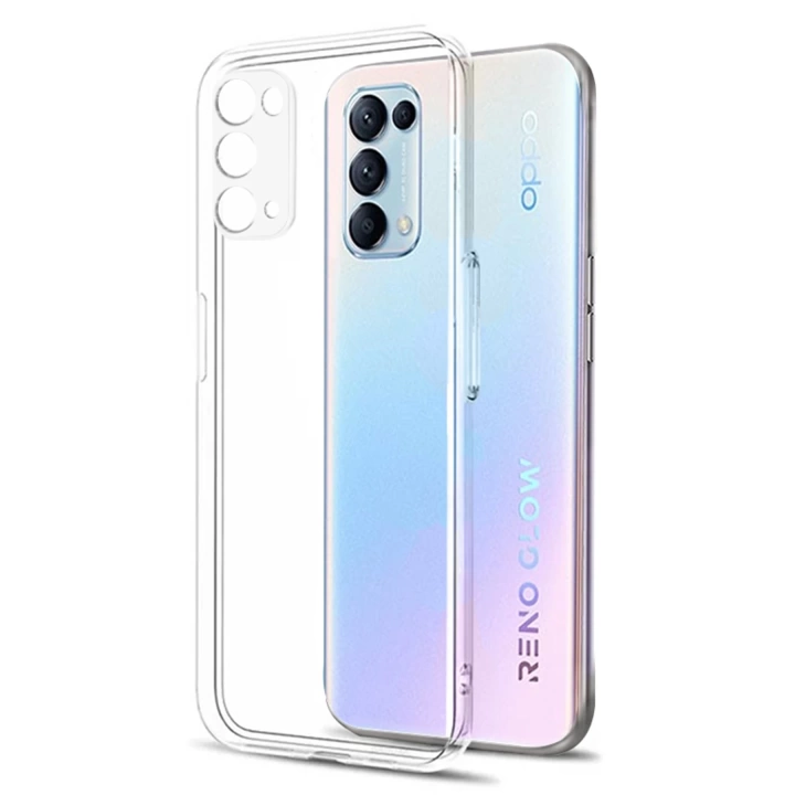 BFS  Oppo Reno 5 Kılıf Lüx Şeffaf Silikon