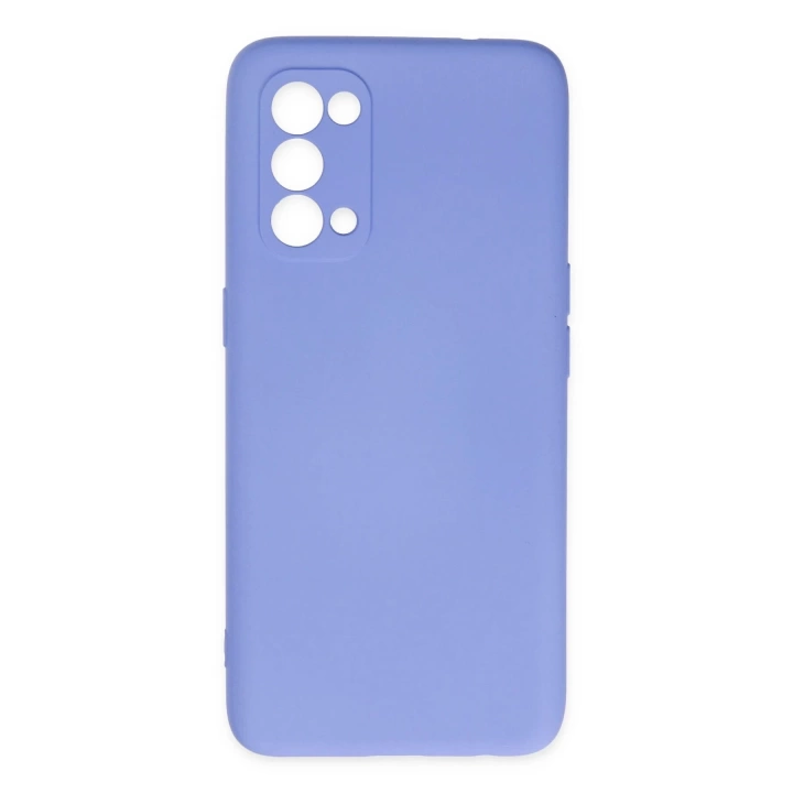 BFS  Oppo Reno 5 Kılıf Nano içi Kadife Silikon - Lila