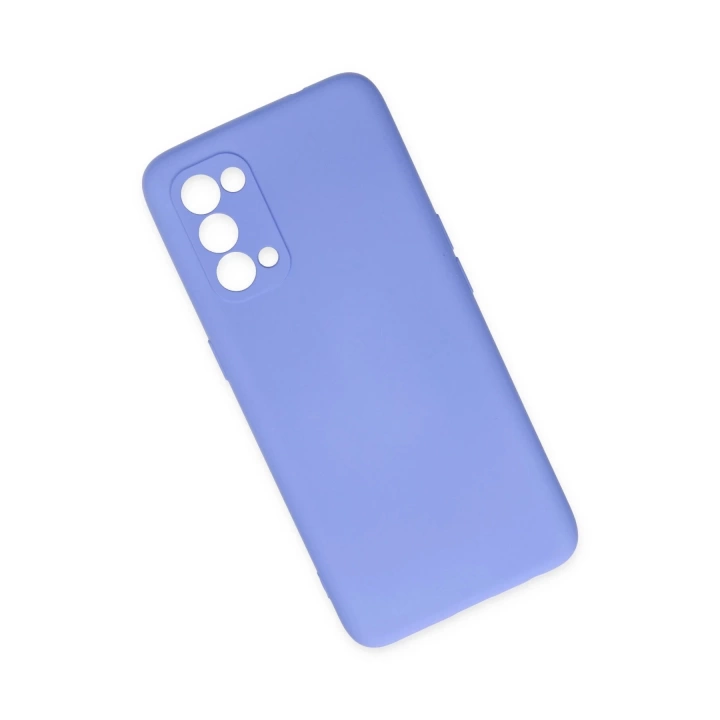 BFS  Oppo Reno 5 Kılıf Nano içi Kadife Silikon - Lila