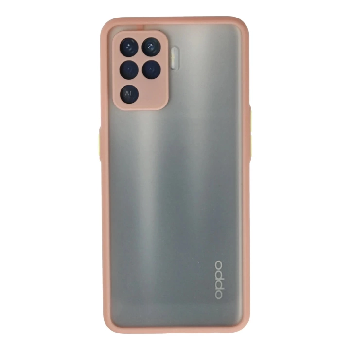 BFS  Oppo Reno 5 Lite Kılıf Montreal Silikon Kapak - Pembe